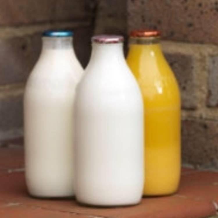 milk and OJ